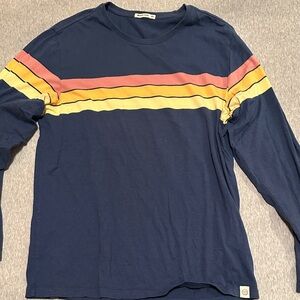 Marine Layer Men's Navy Blue Long Sleeve Shirt